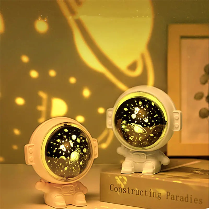 Galaxy Star Projector Starry Sky Night Light Astronaut Lamp Room Decr Gift Child Kids Baby Christmas Spaceman Projection Edelduft