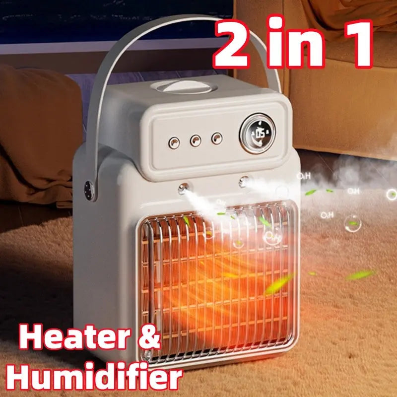 1200W 2 In 1 Efficient Room Heater Humidifying Table Heater Overheating Protections Heater Indoor Heater Suitable For Offices Edelduft