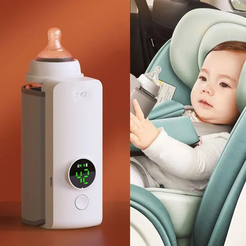 Portable Wireless Rechargeable Baby Bottle Warmer USB Charging And Heating Bag Portable Constant Temperature Milk Warmer Universal Bottle Insulation Sleeve Edelduft