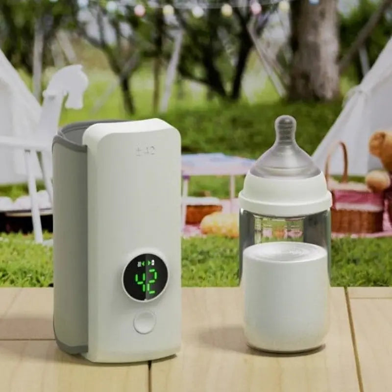 Portable Wireless Rechargeable Baby Bottle Warmer USB Charging And Heating Bag Portable Constant Temperature Milk Warmer Universal Bottle Insulation Sleeve Edelduft