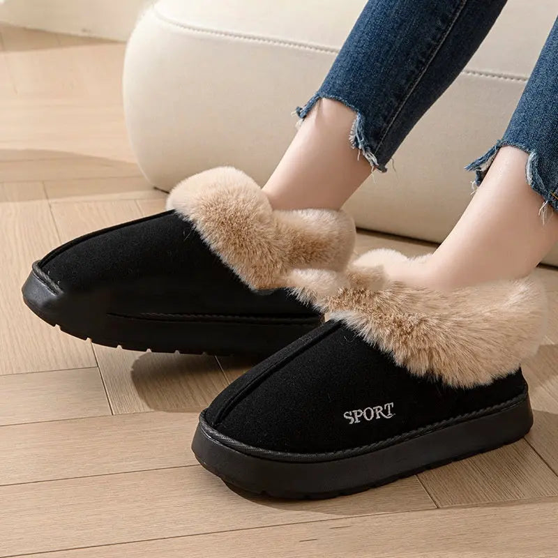 Cozy Plush Soft Slippers Shoes For Women Non-Slip Edelduft