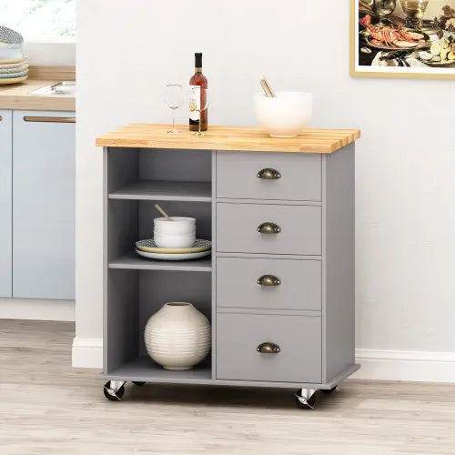 Kitchen Trolley 2 Drawers - 1 Door Edelduft