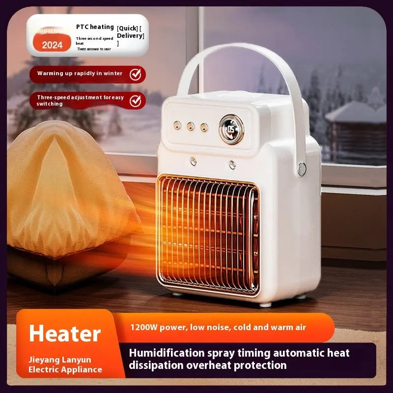 1200W 2 In 1 Efficient Room Heater Humidifying Table Heater Overheating Protections Heater Indoor Heater Suitable For Offices Edelduft