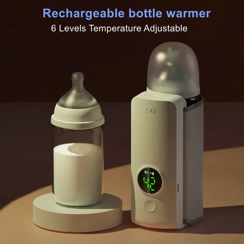 Portable Wireless Rechargeable Baby Bottle Warmer USB Charging And Heating Bag Portable Constant Temperature Milk Warmer Universal Bottle Insulation Sleeve Edelduft