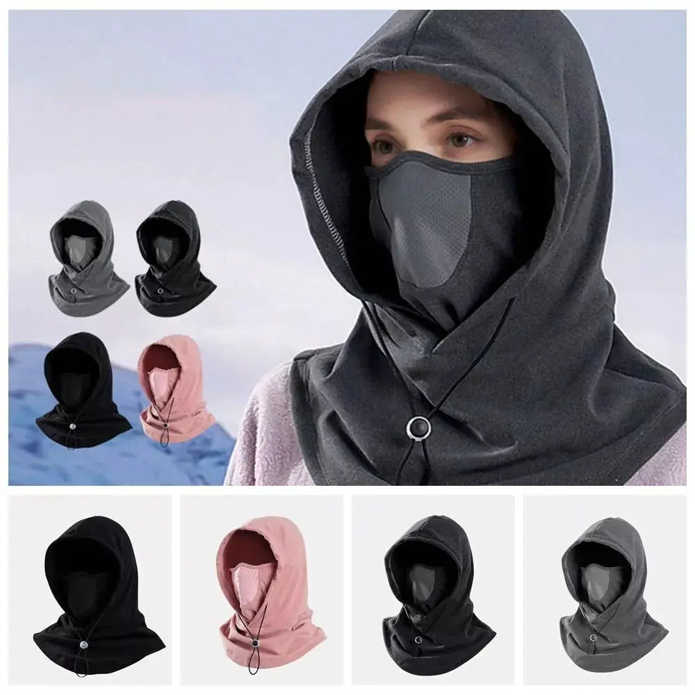 Winter Thermal Fleece Scarf Ski Face Mask Neck Warmer Hood Hat Edelduft