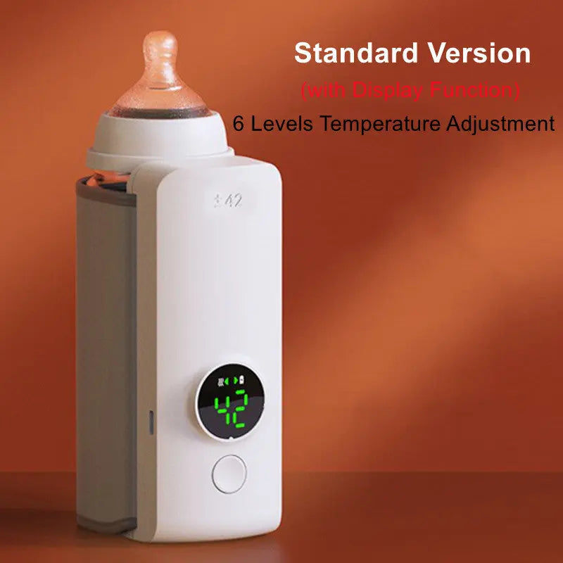 Portable Wireless Rechargeable Baby Bottle Warmer USB Charging And Heating Bag Portable Constant Temperature Milk Warmer Universal Bottle Insulation Sleeve Edelduft