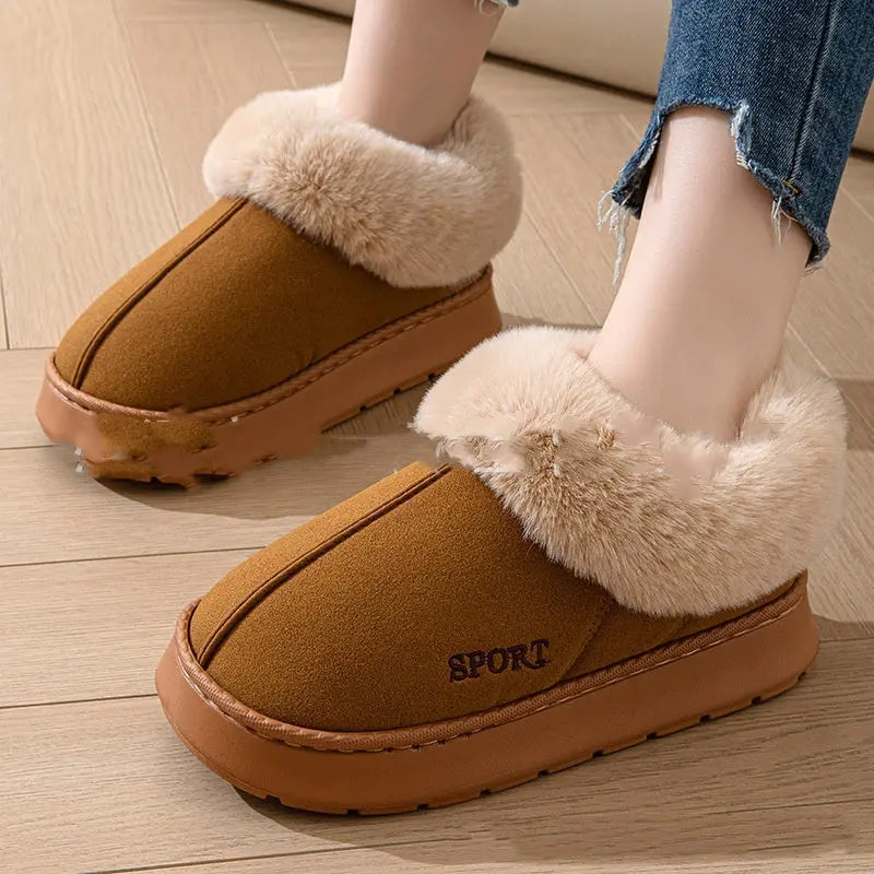 Cozy Plush Soft Slippers Shoes For Women Non-Slip Edelduft