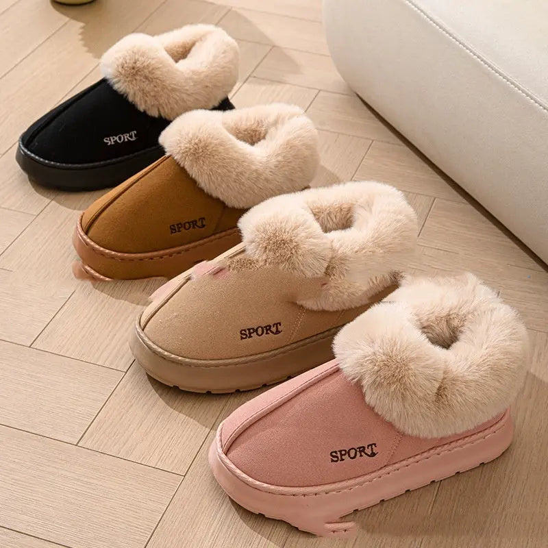 Cozy Plush Soft Slippers Shoes For Women Non-Slip Edelduft