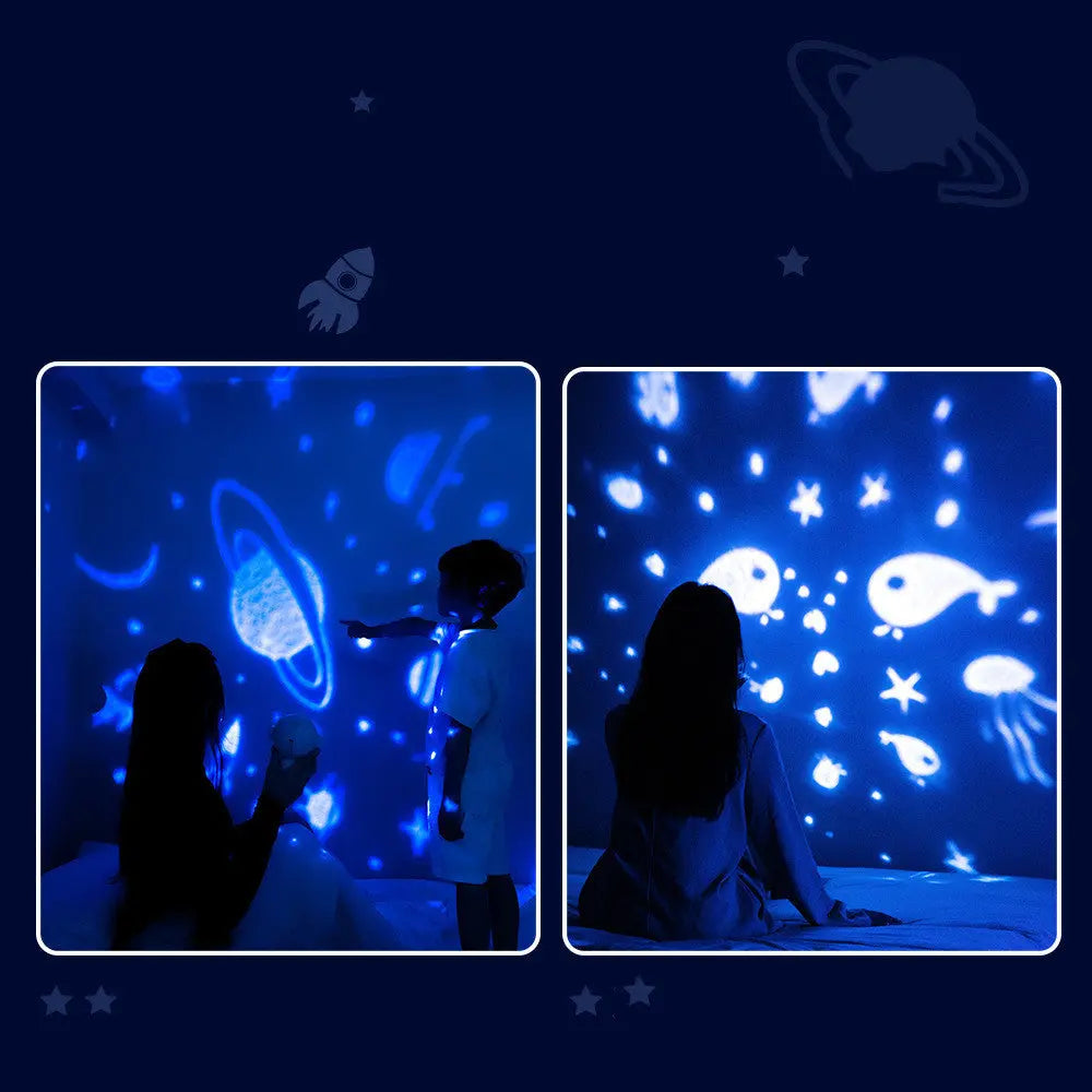 Galaxy Star Projector Starry Sky Night Light Astronaut Lamp Room Decr Gift Child Kids Baby Christmas Spaceman Projection Edelduft