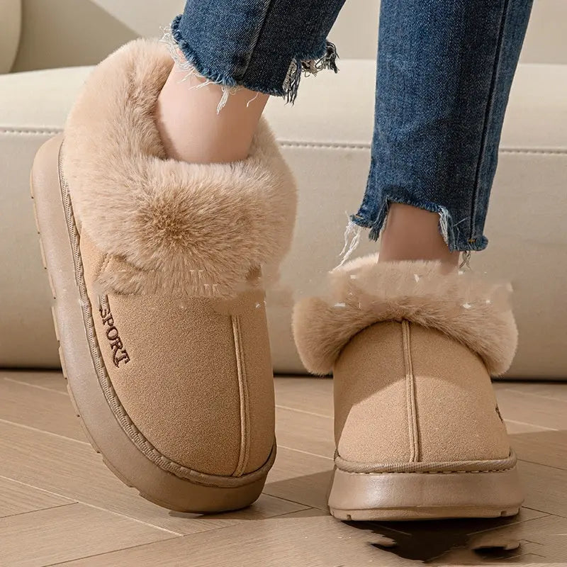 Cozy Plush Soft Slippers Shoes For Women Non-Slip Edelduft