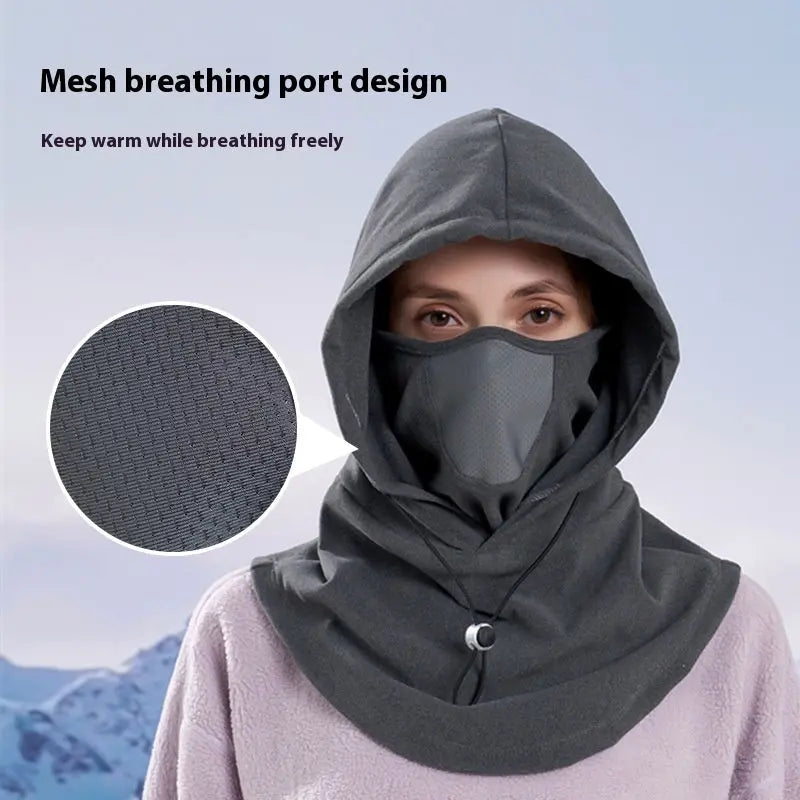 Winter Thermal Fleece Scarf Ski Face Mask Neck Warmer Hood Hat Edelduft